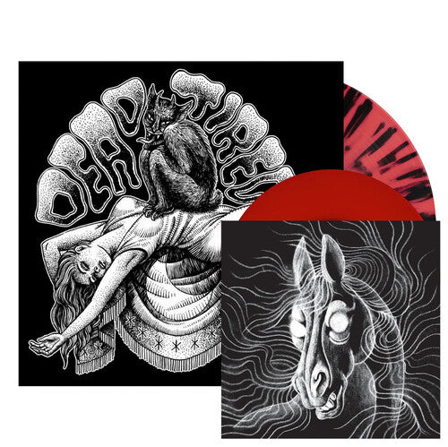 Album cover for Dead Tired - Dead Tired on lp+7" neon coral with black splatter vinyl 10 year anniversary