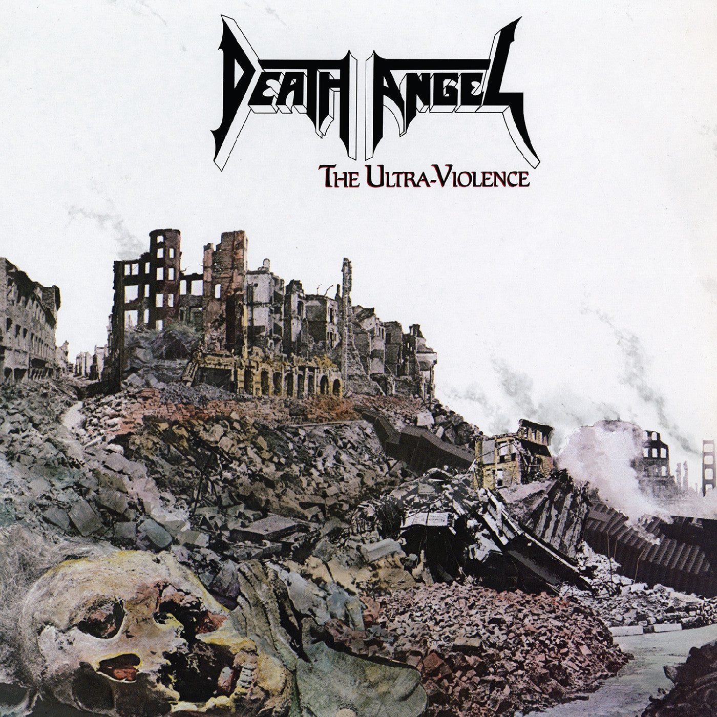 Album cover for Death Angel - The Ultra-Violence - Remastered on smoking crater vinyl