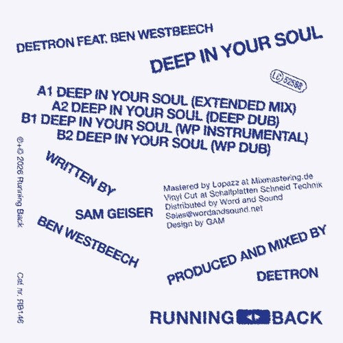 Album cover for Deetron - Deep In Your Soul on 12"