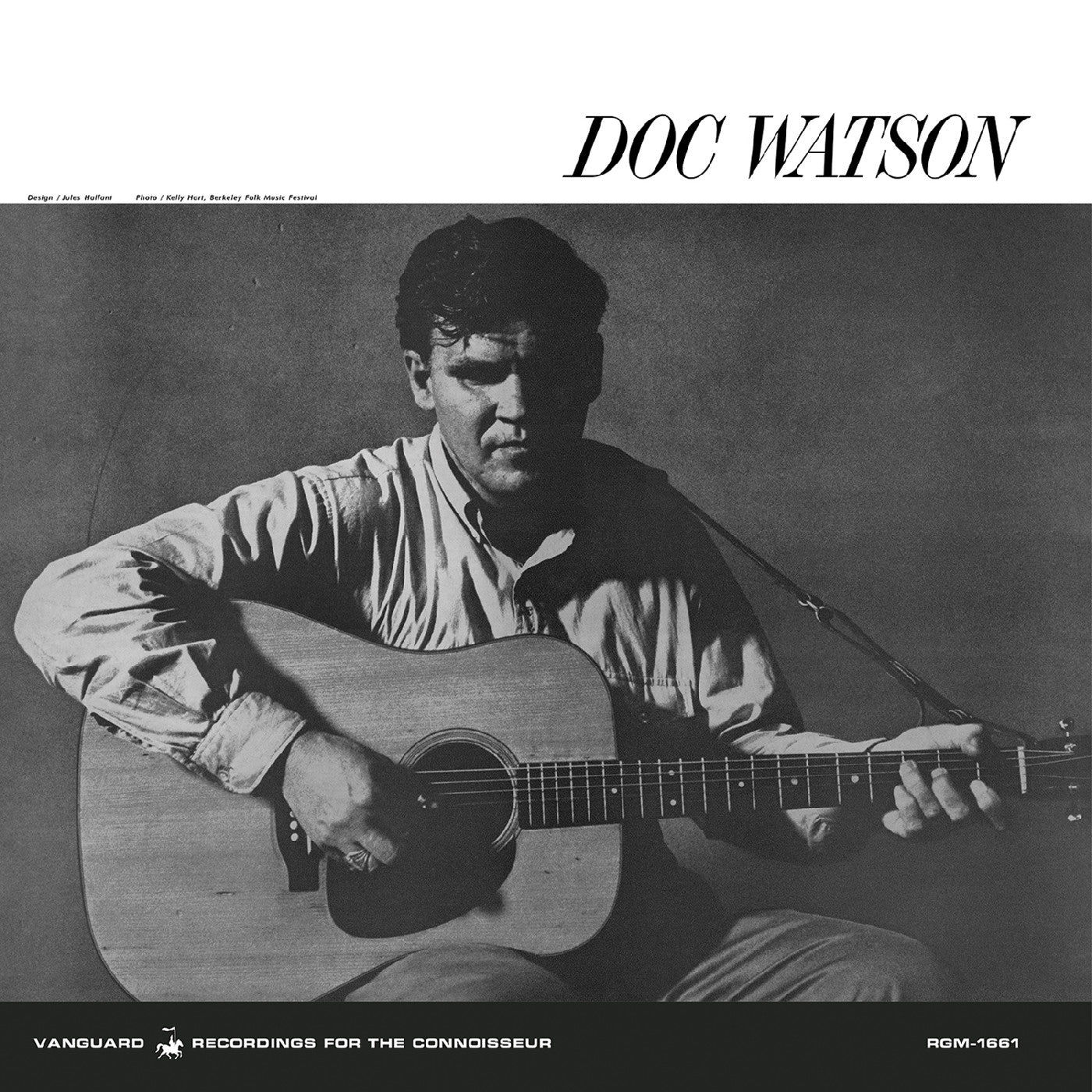 Album cover for Doc Watson - Doc Watson on deep river blue vinyl
