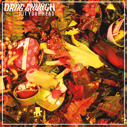 Album cover for Drug Church - Hit Your Head on tide pods marble vinyl lp