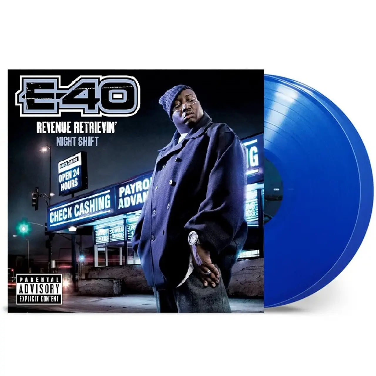 E-40 - Revenue Retrievin' Night Shift [Explicit Blue Vinyl] – Drowned World  Records