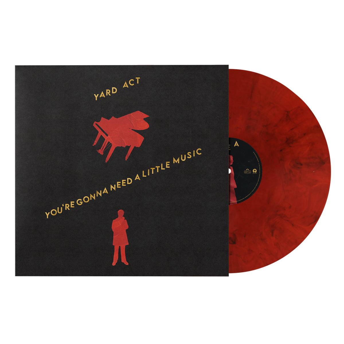 Album cover for Yard Act - You’re Gonna Need A Little Music on red smoke vinyl lp