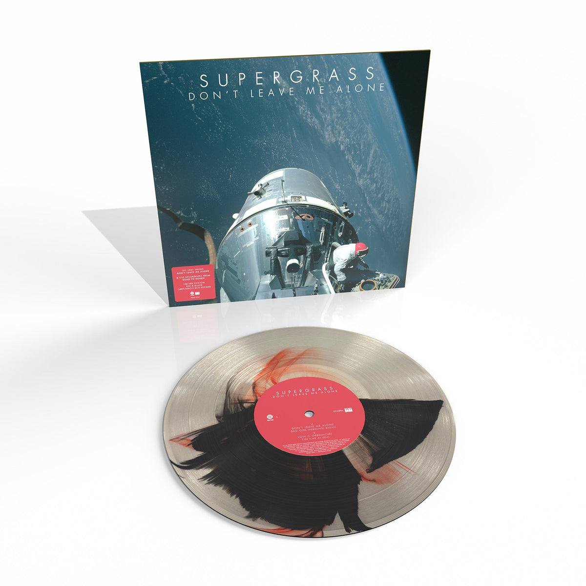 Album cover for Supergrass - Don't Leave Me Alone on inkplosion eco vinyl lp