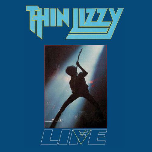 Album cover for Thin Lizzy - Life Live Double Album on aqua turquoise vinyl 2lp