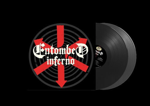 Album cover for Entombed - Inferno on charcoal colored vinyl lp
