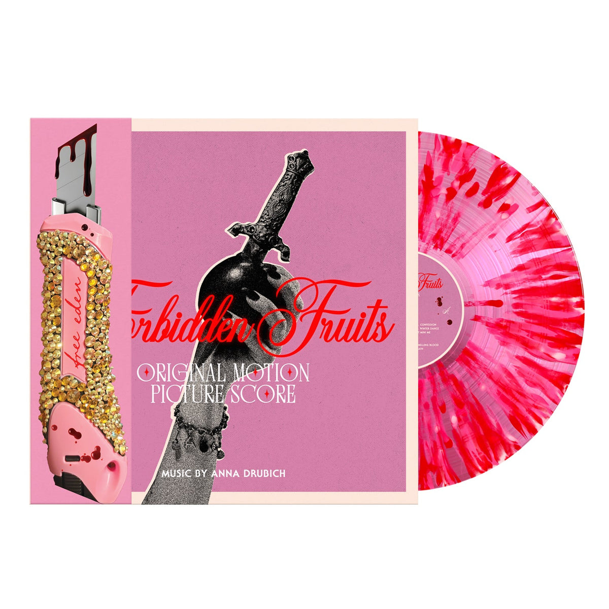 Album cover for Anna Drubich - Forbidden Fruits (Score) on cherry red vinyl
