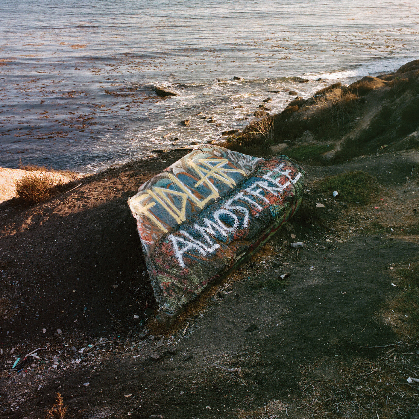 Album cover for FIDLAR - Almost Free on frosted yellow vinyl 12x12