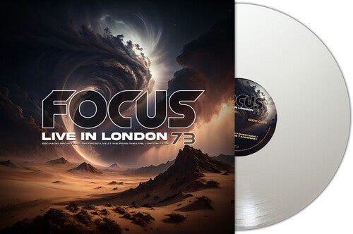 Album cover for Focus - 73: Live In London on white vinyl lp