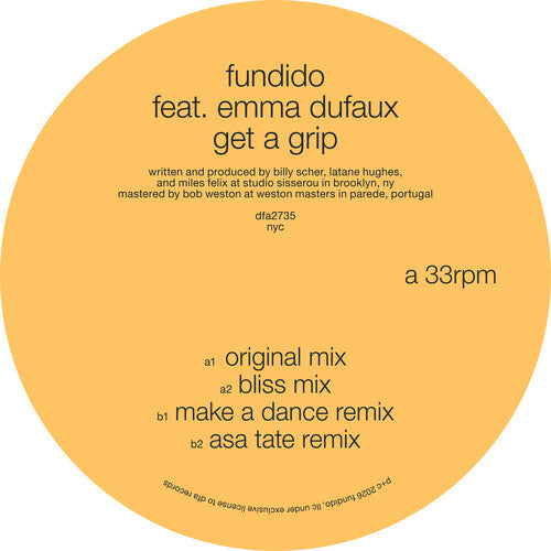 Album cover for Fundido Feat. Emma Dufaux - Get A Grip on 12"