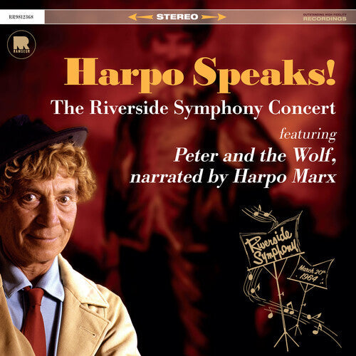 Album cover for Harpo Marx - Harpo Speaks! The Riverside Symphony Concert Featuring Peter And The Wolf on cd
