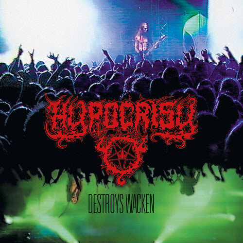 Album cover for Hypocrisy - Destroys Wacken on galaxy smoke marbled vinyl 2lp