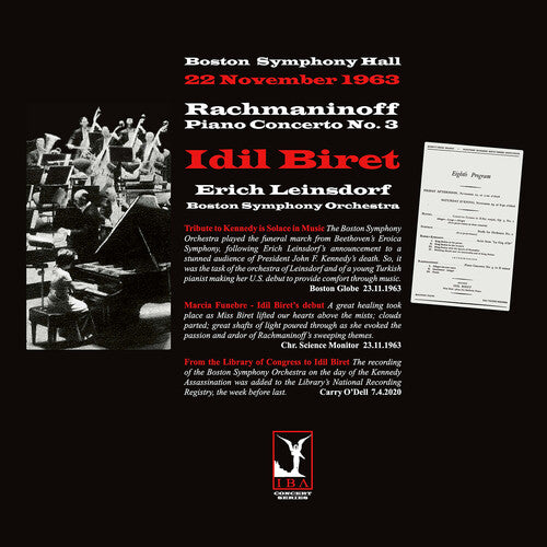 Album cover for IDIL Biret - Rachmaninoff: Pno Con No. 3 on vinyl lp