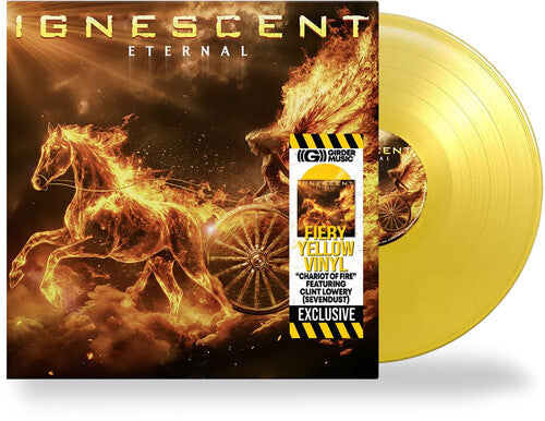 Album cover for Ignescent - Eternal on yellow vinyl lp