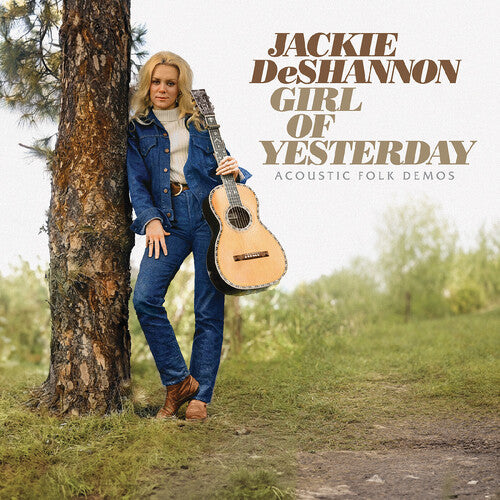 Album cover for Jackie Deshannon - Girl of Yesterday: Acoustic Folk Demos on beige vinyl with liner notes lp