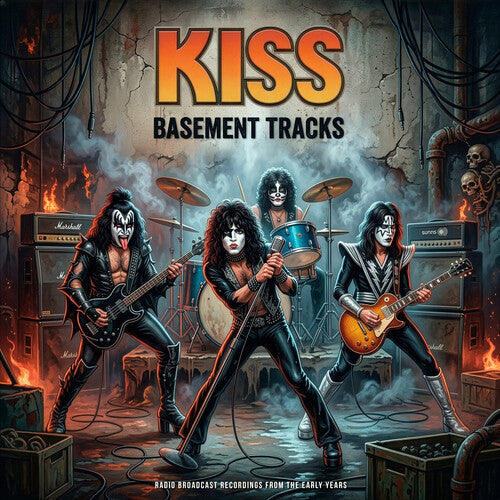 Album cover for Kiss - Basement Tracks on colored vinyl lp