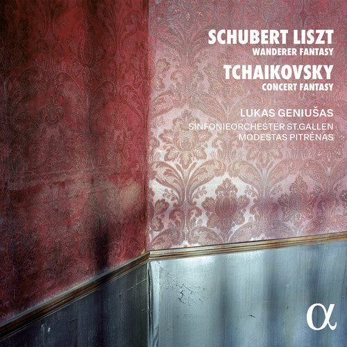 Album cover for Lukas Geniusas - Schubert/Liszt: Wanderer Fantasy Tchaikovsky: Con on cd