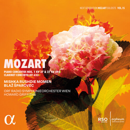 Album cover for Mishka Rushdie Momen - Mozart: Piano Cons Nos. 1 Kv 37 & 27 Kv 595 Clarin on cd