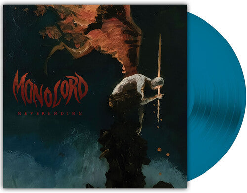 Album cover for Monolord - Neverending on blue vinyl lp