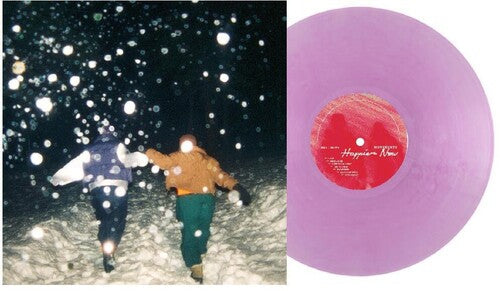 Album cover for Movements - Happier Now on transparent violet vinyl lp