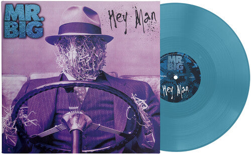 Album cover for Mr. Big - Hey Man on cyan vinyl 30 anniversary edition lp
