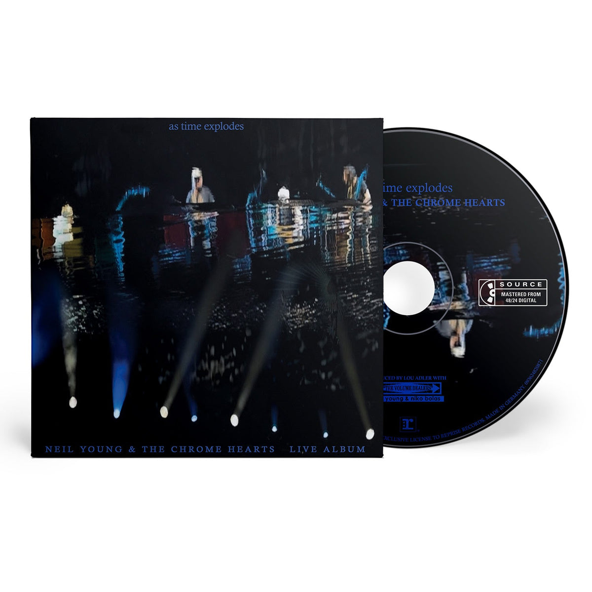 Album cover for Neil Young & The Chrome Hearts - As Time Explodes - Live Album on cd