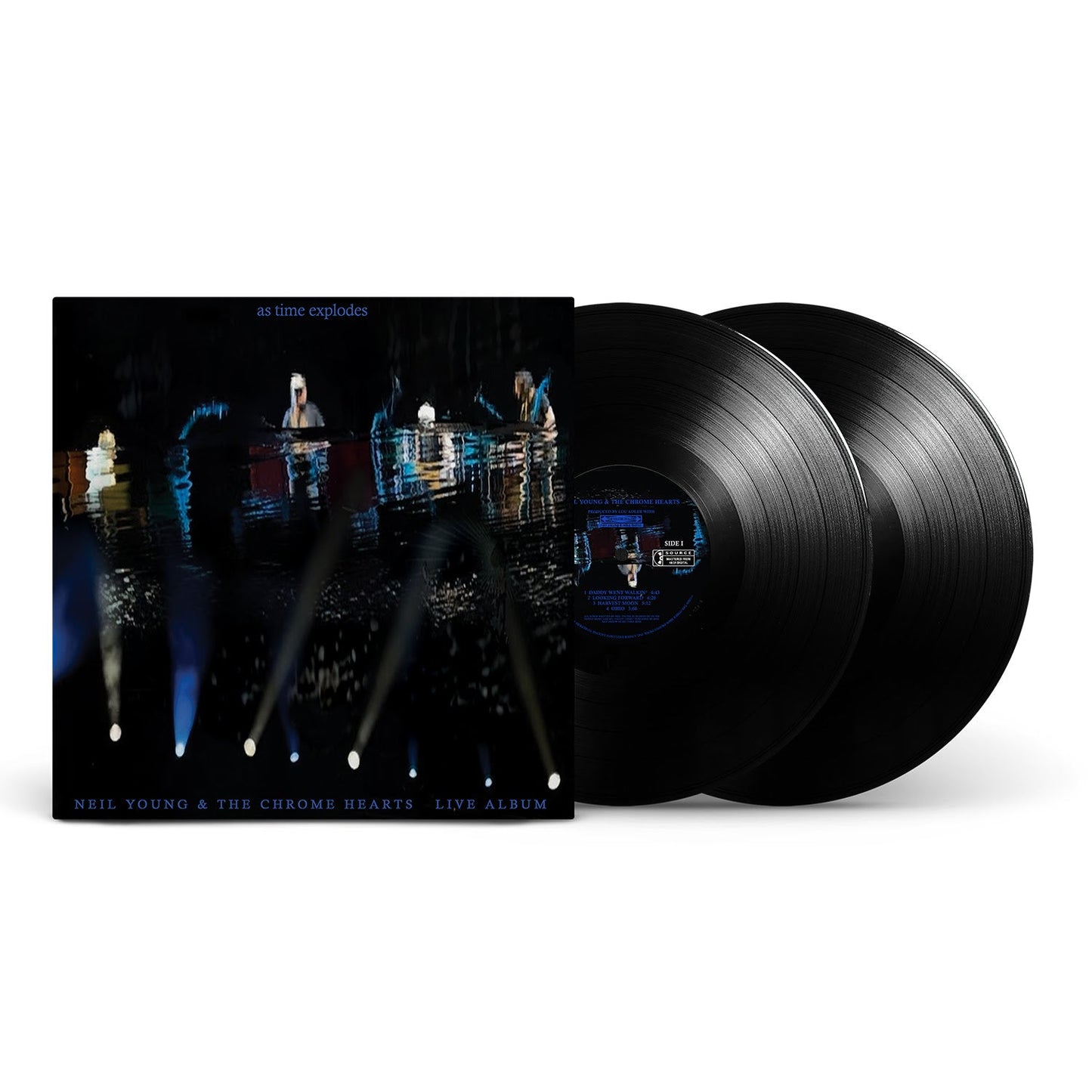 Album cover for Neil Young & The Chrome Hearts - As Time Explodes - Live Album on vinyl