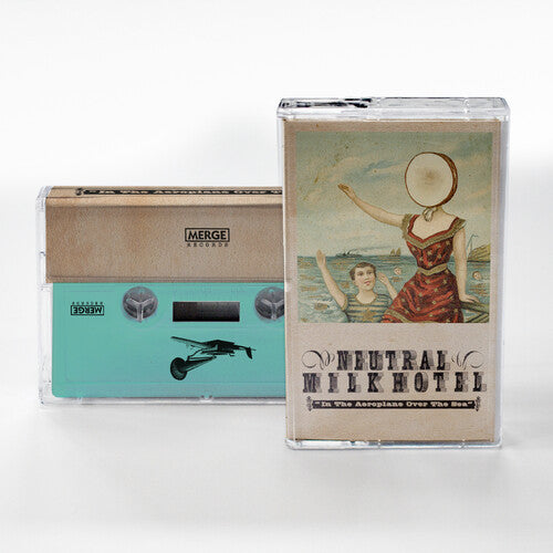 Album cover for Neutral Milk Hotel - In the Aeroplane Over the Sea on green cassette