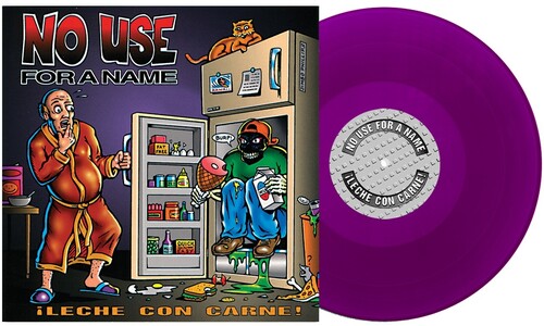 Album cover for No Use For A Name - Leche Con Carne on purple vinyl lp