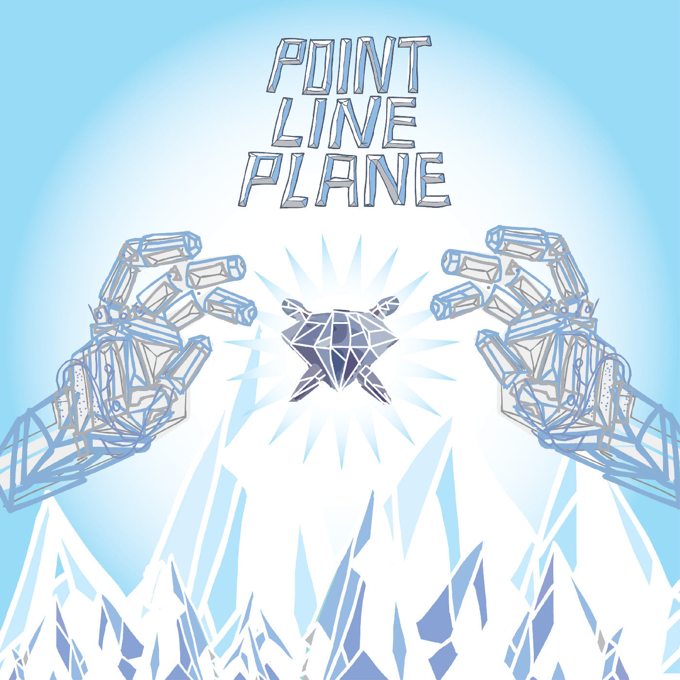 Album cover for Point Line Plane - Point Line Plane on expanded remastered smoke 8-bit blue vinyl