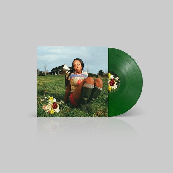 Album cover for Rachel Chinouriri - Little House on green vinyl