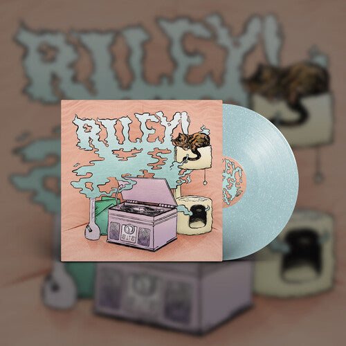 Album cover for Riley! - Riley! on ice blue glitter vinyl