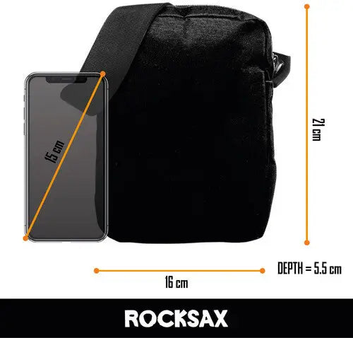 Rocksax - Ru Paul: Sashay Logo - Crossbody Bag With Stash Pockets (Pink)