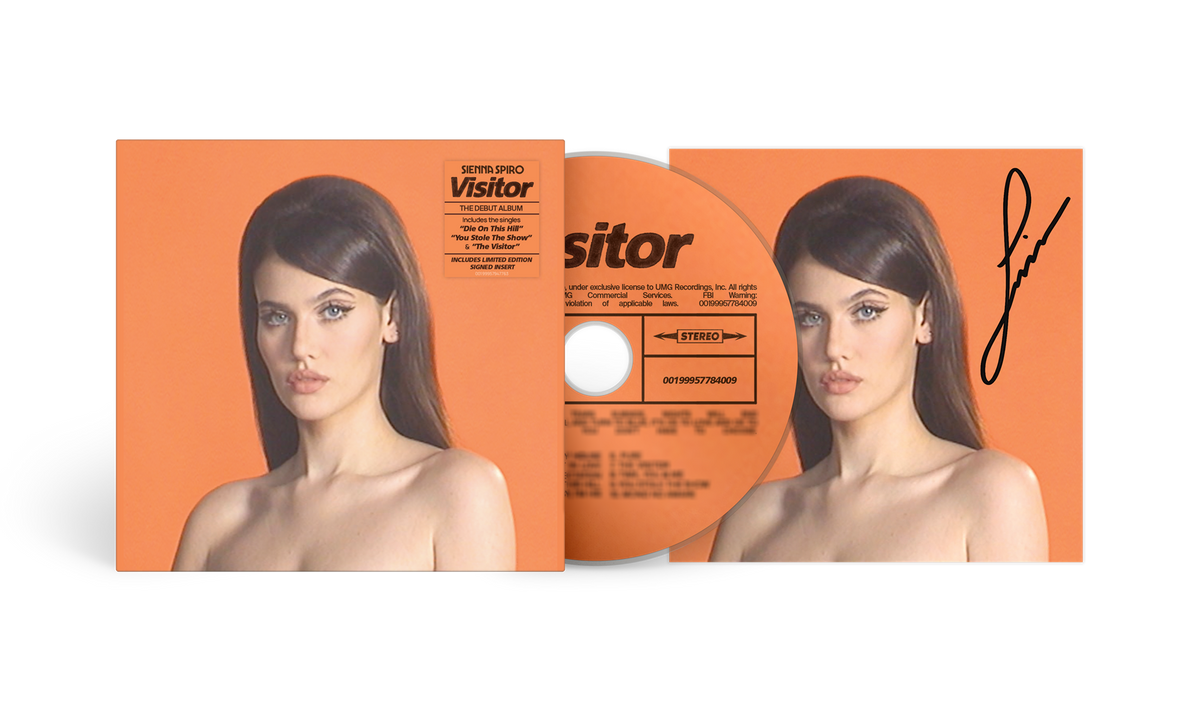 Album cover for SIENNA SPIRO - Visitor on signed cd