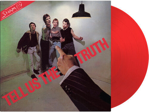 Album cover for Sham 69 - Tell Us The Truth on translucent red audiophile vinyl lp