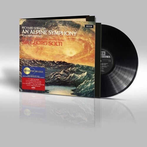 Album cover for Sir Georg Solti/Bavarian Radio Symphony - Strauss: An Alpine Symphony (Eine Alpensinfonie) on 180 gram vinyl