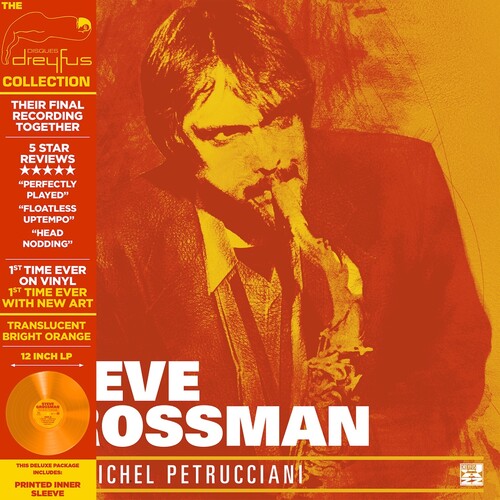 Album cover for Steve Grossman - With Michel Petrucciani on deluxe reissue remastered orange vinyl lp