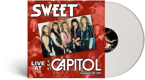 Album cover for Sweet - Live At The Capitol on white vinyl lp