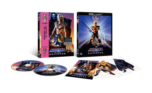Masters of the Universe 4K UHD package contents with discs and slipcover