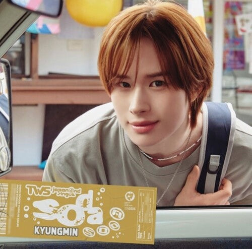 Album cover for TWS - SODA SODA (KYUNGMIN) on 2cd photobook solo photocard photocard member sticker instant photo-style card