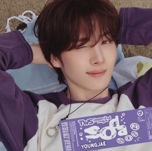 Album cover for TWS - SODA SODA (YOUNGJAE) on 2cd photobook solo photocard photocard member sticker instant photo-style card
