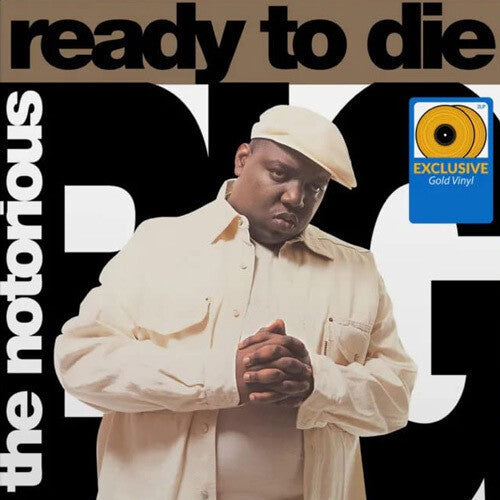 Album cover for The Notorious B.I.G. - Ready To Die on gold vinyl