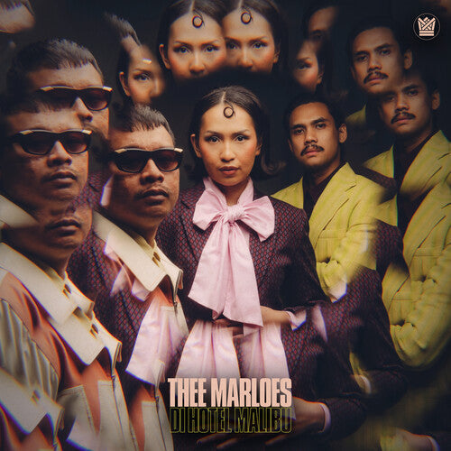 Album cover for Thee Marloes - Di Hotel Malibu on clear emerald vinyl lp