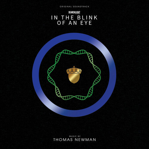 Album cover for Thomas Newman - In The Blink Of An Eye (Soundtrack) on colored vinyl foil stamped jacket edition of 500 lp