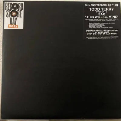 Todd Terry Presents — Sax This Will Be Mine (30th Anniversary Edition Record Store Day 2021), cover artwork