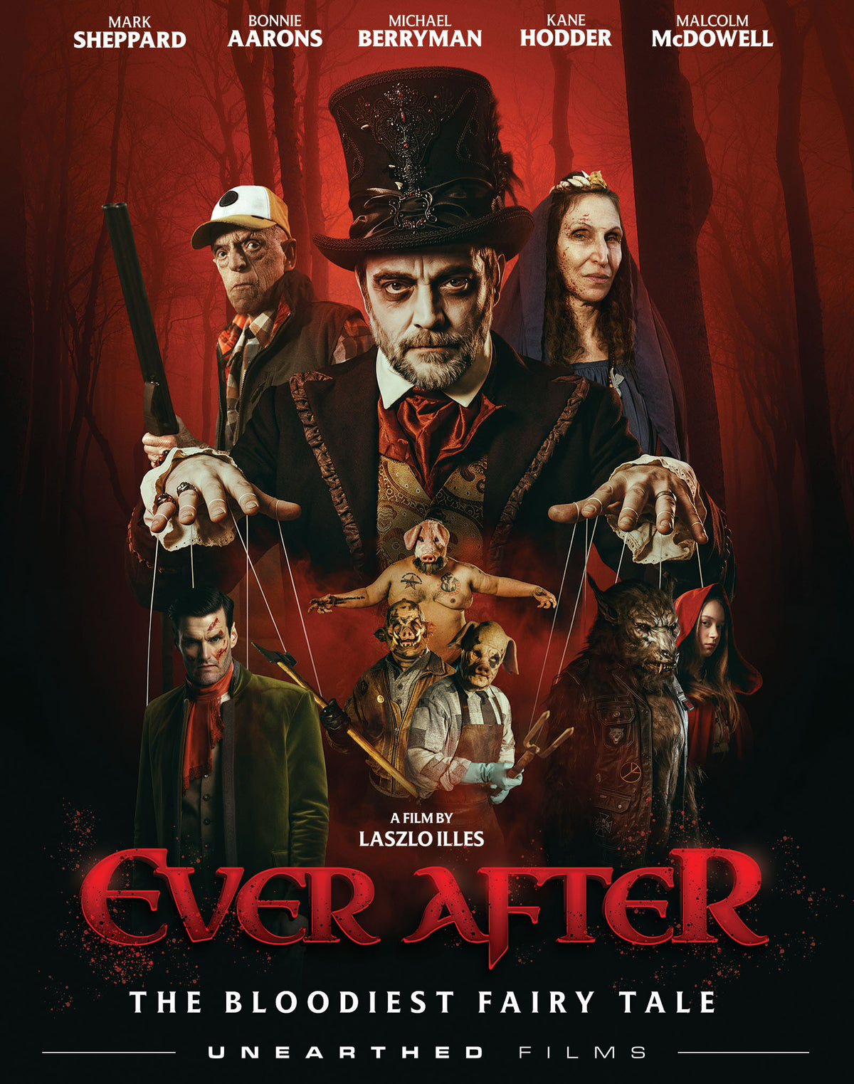 Ever After 2025 fairy tale horror Blu-ray cover art, Unearthed Films