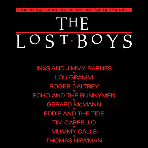 Album cover for Various Artists - The Lost Boys (Soundtrack) on red vinyl lp