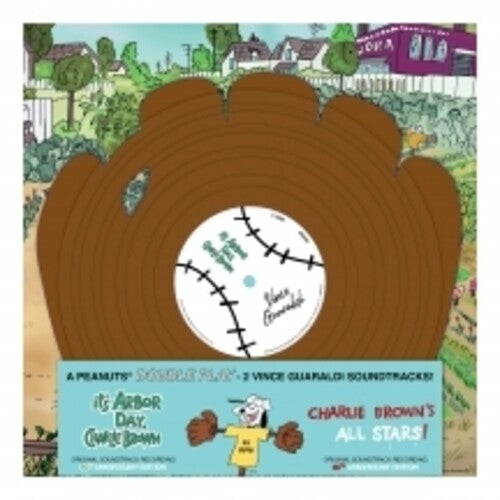 Album cover for Vince Guaraldi - It's Arbor Day, Charlie Brown / Charlie Brown's All Stars on double play clear vinyl