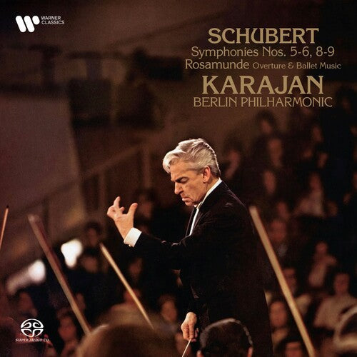 Album cover for Von Herbert Karajan/Berliner Philharmoniker - Schubert: Symphonies 5-6, 8-9 on remastered sacd
