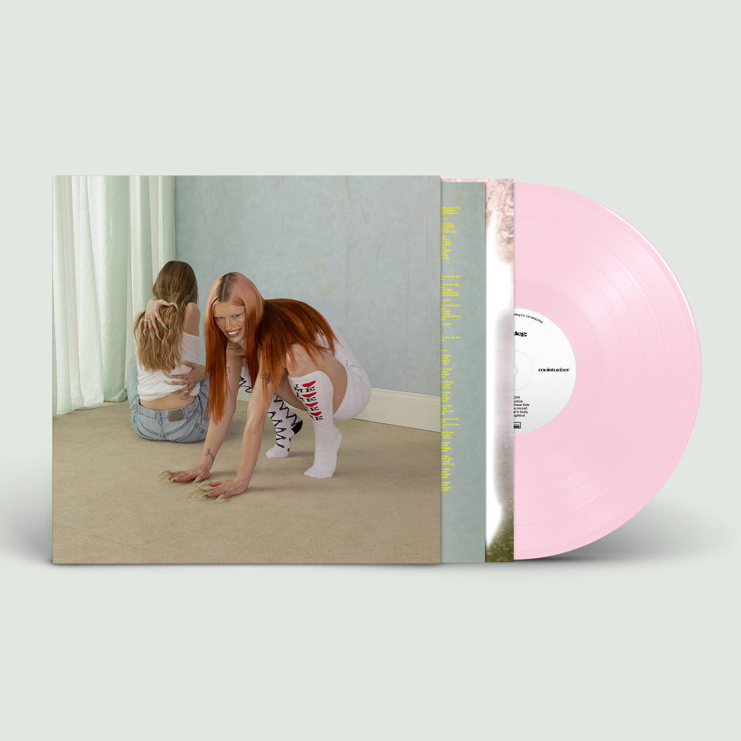 Album cover for Wet Leg - moisturizer on baby pink vinyl